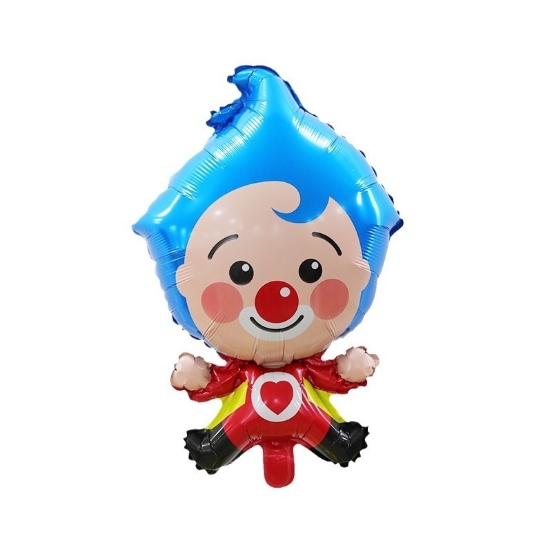 ピエロ型アルミフィルムバルーン子供の誕生日パーティー会場装飾サーカスピエロアルミフィルムバルーン ピエロ型アルミフィルムバルーン子供の誕生日パーティー会場装飾サーカスピエロアルミフィルムバルーン