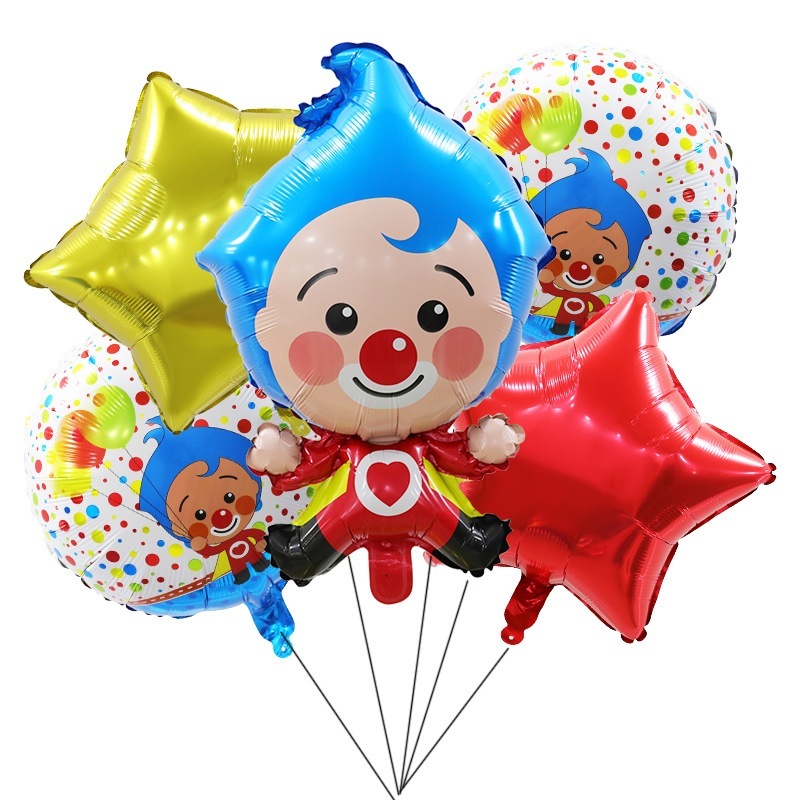 ピエロ型アルミフィルムバルーン子供の誕生日パーティー会場装飾サーカスピエロアルミフィルムバルーン ピエロ型アルミフィルムバルーン子供の誕生日パーティー会場装飾サーカスピエロアルミフィルムバルーン