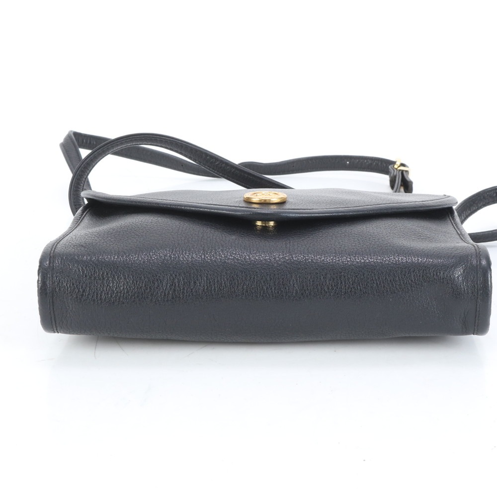 美品 ヴィンテージ レザー ショルダーバッグ 斜め掛け ハンド トート ブラック 黒 レディース EUE CQ9-10 中古 美品 ヴィンテージ レザー ショルダーバッグ 斜め掛け ハンド トート ブラック 黒 レディース EUE CQ9-10 中古