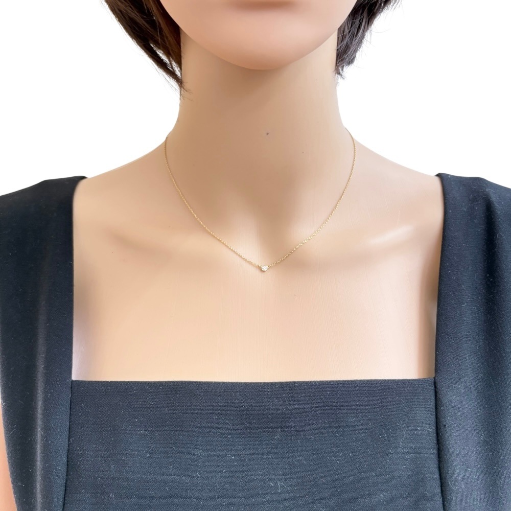 ティファニー バイザヤード 約0.05ct ネックレス 18金 K18イエローゴールド ダイヤモンド TIFFANY&Co. 中古 美品 ティファニー バイザヤード 約0.05ct ネックレス 18金 K18イエローゴールド ダイヤモンド TIFFANY&Co. 中古 美品