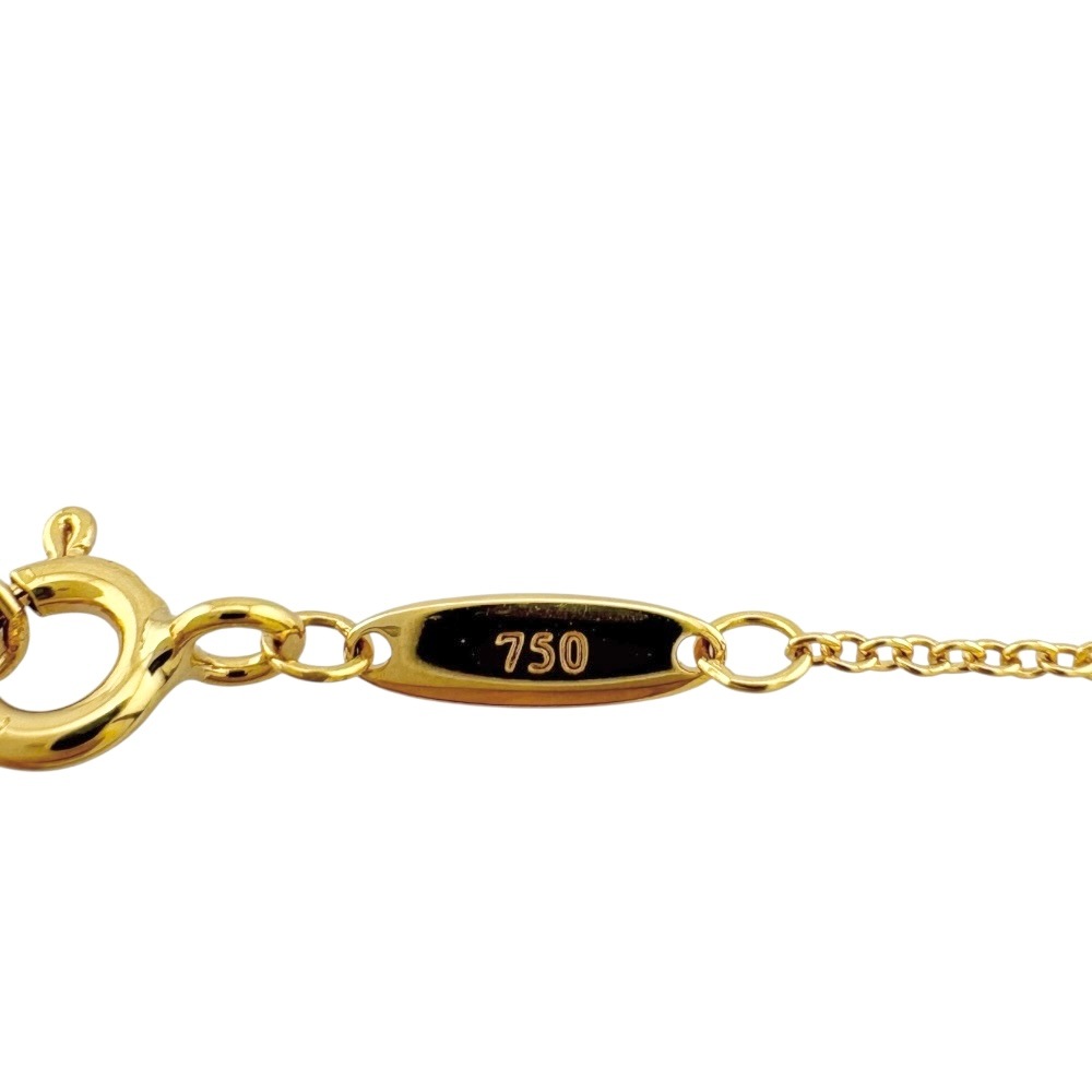 ティファニー バイザヤード 約0.05ct ネックレス 18金 K18イエローゴールド ダイヤモンド TIFFANY&Co. 中古 美品 ティファニー バイザヤード 約0.05ct ネックレス 18金 K18イエローゴールド ダイヤモンド TIFFANY&Co. 中古 美品
