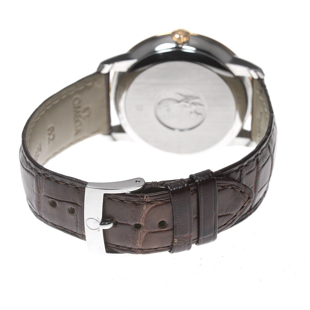 オメガ OMEGA 424.23.40.21.13.001 デビル プレステージ コーアクシャル パワーリザーブ 自動巻き メンズ 良品 保証書付き_862001【中古】