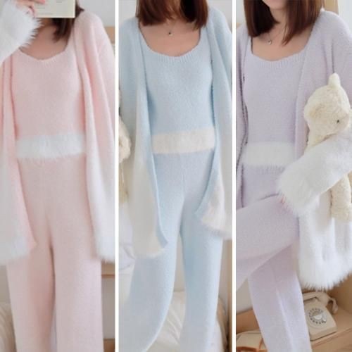 グラシア】 ルームウェア モコモコ パジャマ 部屋着 ガウン タンク