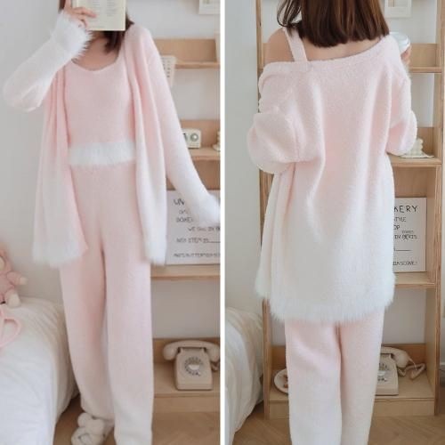 グラシア】 ルームウェア モコモコ パジャマ 部屋着 ガウン タンク