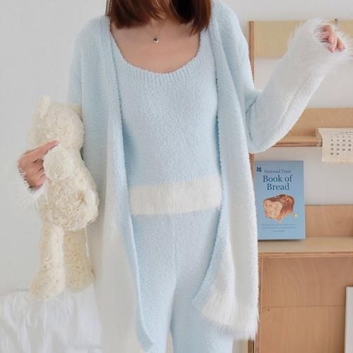 グラシア】 ルームウェア モコモコ パジャマ 部屋着 ガウン タンク