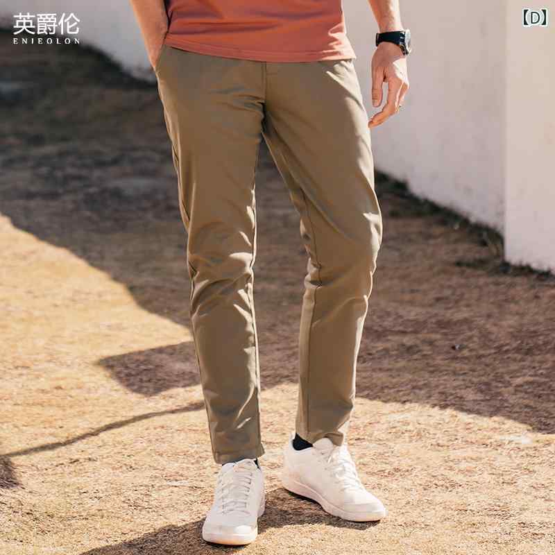 スラックス メンズ ファッション パンツ 薄手 カジュアル ズボン 夏 ストレート ビジネス スーツ 無地 テーパード ボトム メンズ