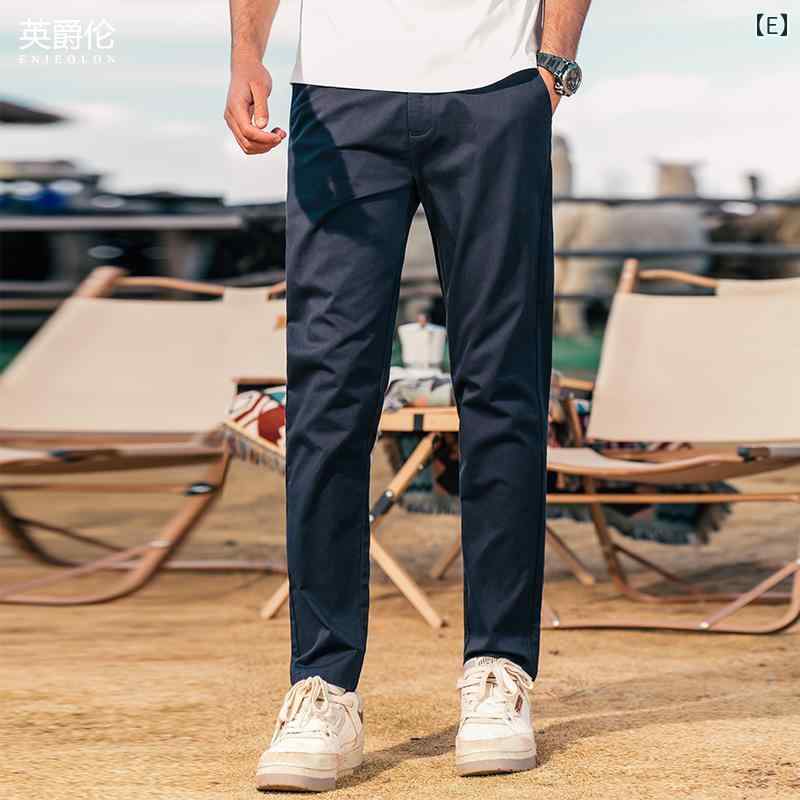 スラックス メンズ ファッション パンツ 薄手 カジュアル ズボン 夏 ストレート ビジネス スーツ 無地 テーパード ボトム メンズ
