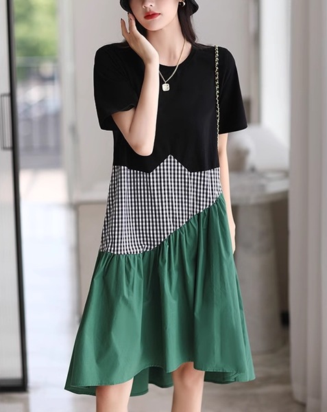 レディース ワンピース フレアスカート チュチュスカート ロングスカート ロング 半袖 ラウンドネック 襟なし ノーカラー セミフレア Aライン シック かわいい 大人可愛い シンプル ステッチ レディース ワンピース フレアスカート チュチュスカート ロングスカート ロング 半袖 ラウンドネック 襟なし ノーカラー セミフレア Aライン シック かわいい 大人可愛い シンプル ステッチ