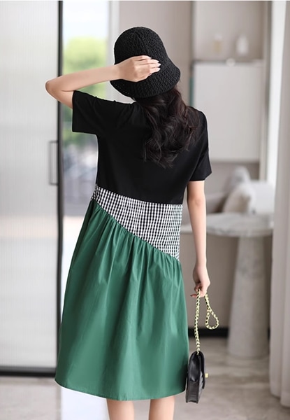 レディース ワンピース フレアスカート チュチュスカート ロングスカート ロング 半袖 ラウンドネック 襟なし ノーカラー セミフレア Aライン シック かわいい 大人可愛い シンプル ステッチ レディース ワンピース フレアスカート チュチュスカート ロングスカート ロング 半袖 ラウンドネック 襟なし ノーカラー セミフレア Aライン シック かわいい 大人可愛い シンプル ステッチ