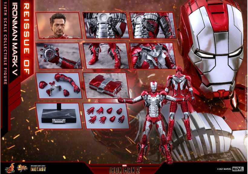 新品未開封 HOTTOYSホットトイズ 1/6 MMS400D18 フィギュア　アイアンマンマーク５ 再版　Ironman MK 5 mark 5