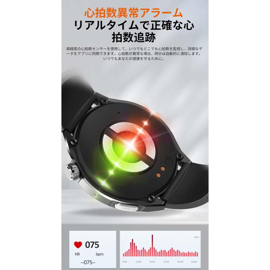 スマートウォッチ 血糖値 血圧測定 日本製センサー 心電図 血中酸素 睡眠検測 24時間健康管理 心拍数 呼吸率 体温 身体成分分析 歩数計 体脂肪率 多種認証済み