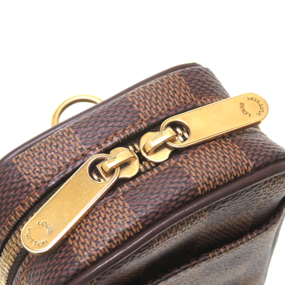美品 エテュイ オカピPM ダミエ エベヌ M61738 ショルダーバッグ ダミエキャンバス/ダミエ ブラウン LV 0069【中古】 レディース