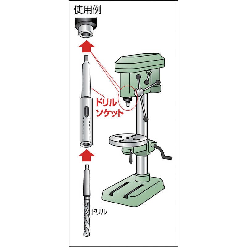 トラスコ中山　ドリルソケット焼入内径MT-3外径MT-4研磨品　TDC34Y