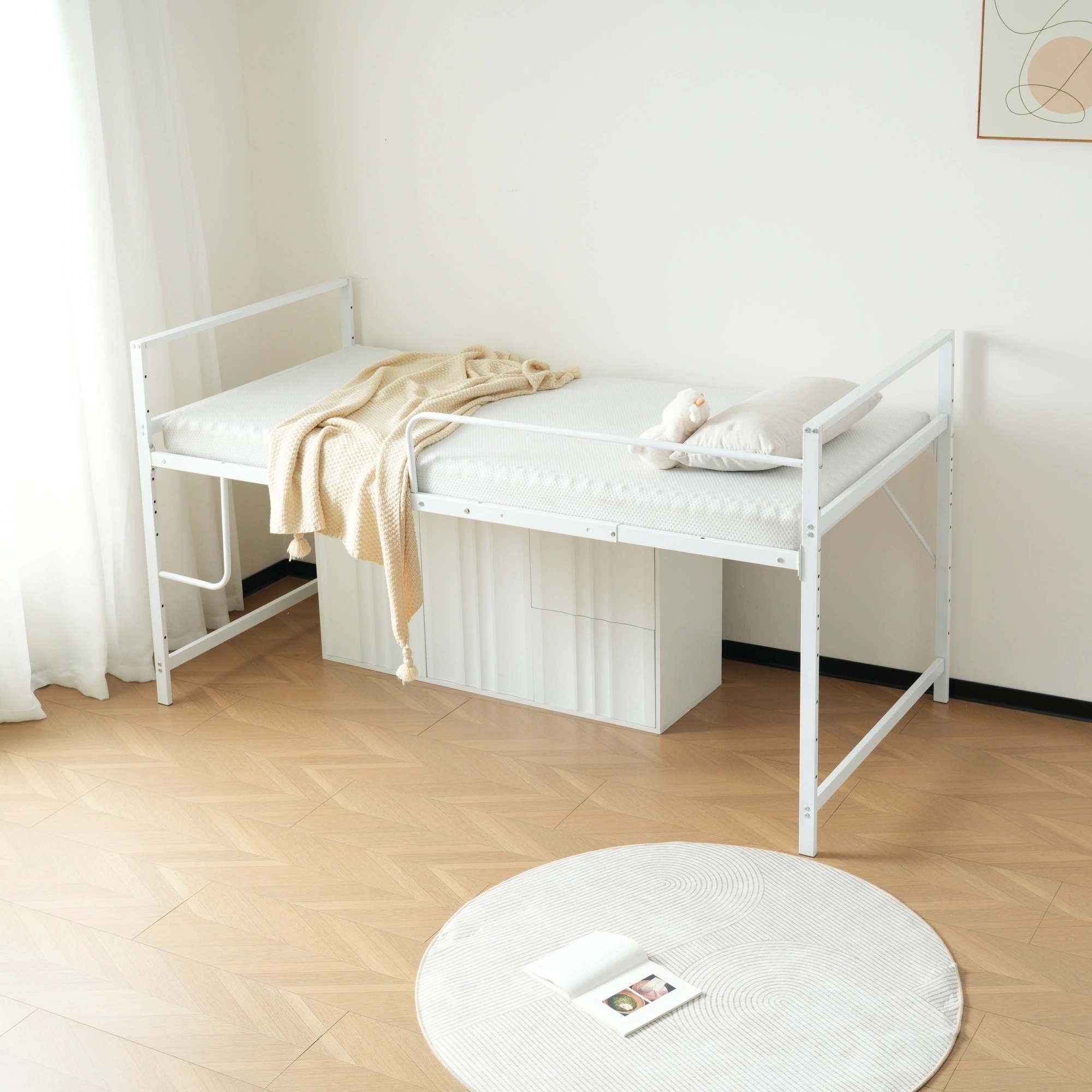 【高さ110cm】ロフトベッド パイプベッド シングル システムベッド ロータイプ 収納 北欧風 大人 一人暮らし スチール 耐震 ベッド 【高さ110cm】ロフトベッド パイプベッド シングル システムベッド ロータイプ 収納 北欧風 大人 一人暮らし スチール 耐震 ベッド