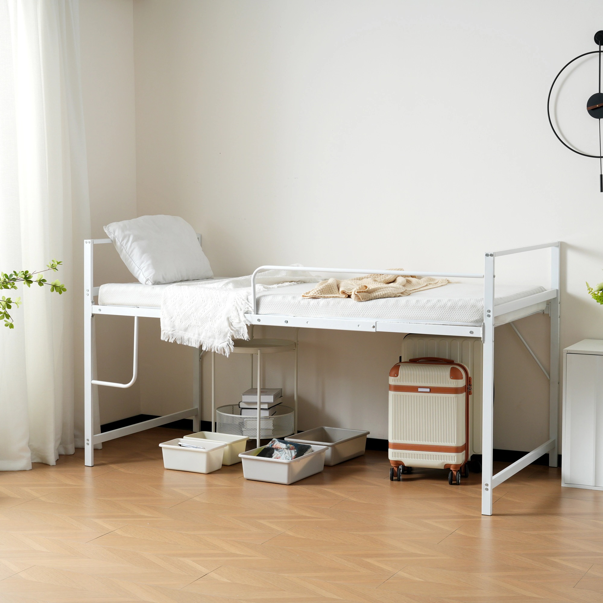 【高さ110cm】ロフトベッド パイプベッド シングル システムベッド ロータイプ 収納 北欧風 大人 一人暮らし スチール 耐震 ベッド 【高さ110cm】ロフトベッド パイプベッド シングル システムベッド ロータイプ 収納 北欧風 大人 一人暮らし スチール 耐震 ベッド