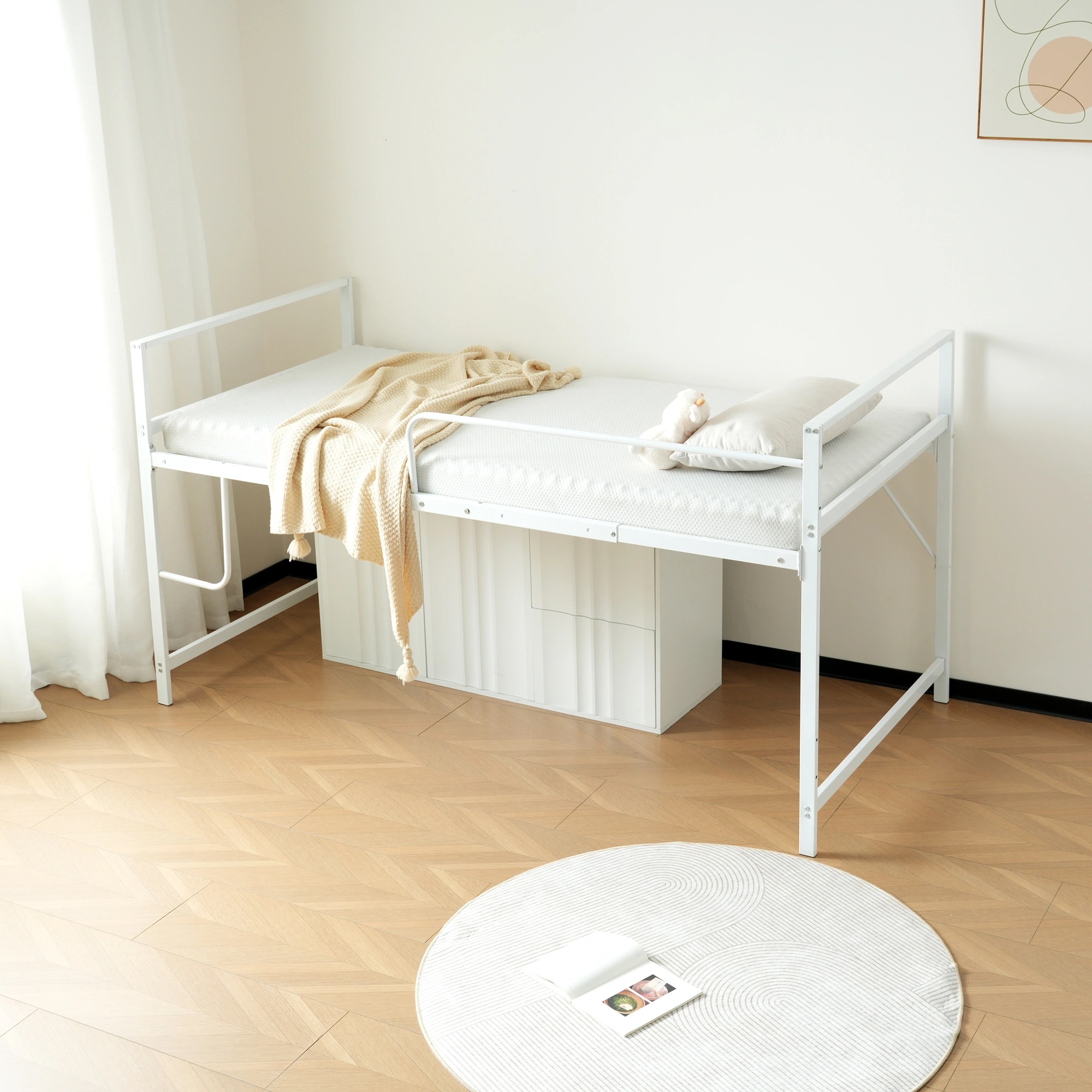 【高さ110cm】ロフトベッド パイプベッド シングル システムベッド ロータイプ 収納 北欧風 大人 一人暮らし スチール 耐震 ベッド 【高さ110cm】ロフトベッド パイプベッド シングル システムベッド ロータイプ 収納 北欧風 大人 一人暮らし スチール 耐震 ベッド