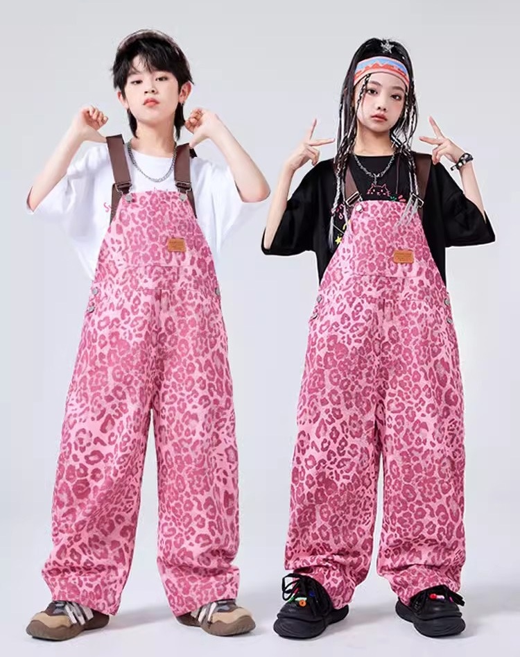 ベビー レオパード柄 単品 セット 子供服 男の子 女の子 キッズ ダンス 衣装 ヒップホップ