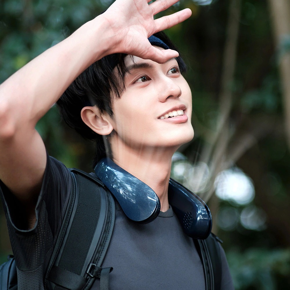 【1つ買うと1つ無料】首かけ扇風機 ネッククーラー 冷却プレート付 冷却 クール 冷感 ひんやり マイナスイオン 対応除菌 ハンギングネック怠惰なサイレントファン