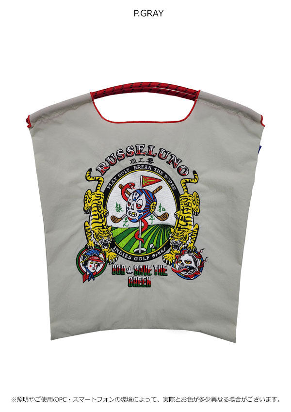【即納】 Ball&Chain ボールアンドチェーン 正規品 Russeluno R.GOD SAVE THE GREEN Mサイズ バッグ ゴルフ エコバッグ トートバッグ 刺繍 【即納】 Ball&Chain ボールアンドチェーン 正規品 Russeluno R.GOD SAVE THE GREEN Mサイズ バッグ ゴルフ エコバッグ トートバッグ 刺繍