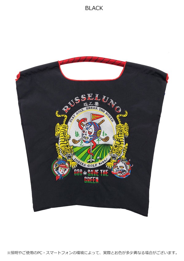 【即納】 Ball&Chain ボールアンドチェーン 正規品 Russeluno R.GOD SAVE THE GREEN Mサイズ バッグ ゴルフ エコバッグ トートバッグ 刺繍 【即納】 Ball&Chain ボールアンドチェーン 正規品 Russeluno R.GOD SAVE THE GREEN Mサイズ バッグ ゴルフ エコバッグ トートバッグ 刺繍