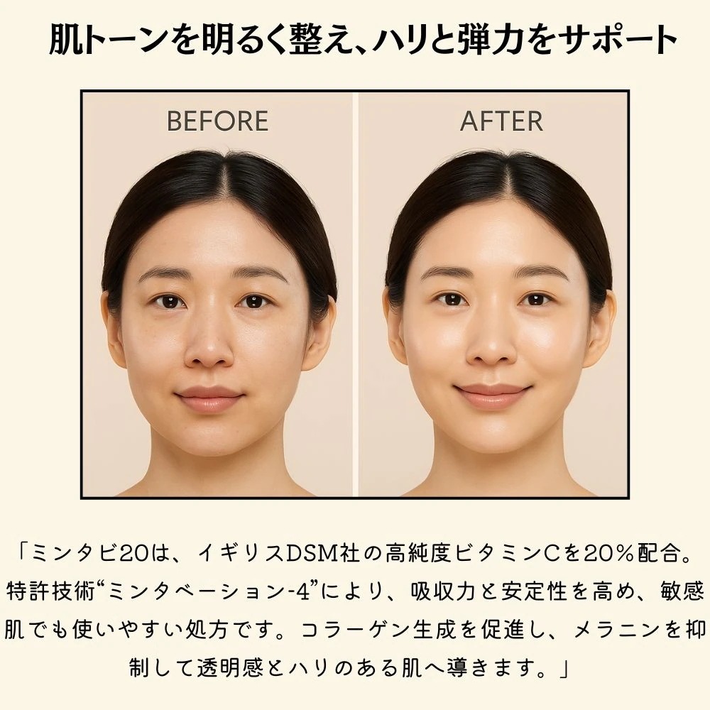 [関税なし] [セット] MINTAVI SUPER BOOSTER セット Mintavi 20 26ml + MINTAVI NONCREAM 20ml / ビタミンC高濃度