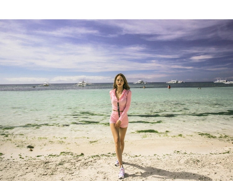 水着 レディース 上下セット 前開き 韓国風 スポーツ 長袖水着 サーフィン 海辺 ビーチ ラッシュガード 紫外線対策 日焼け対策 2色 バレンタイン 2023 プレゼント