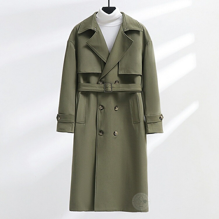 トレンチコート 超ロングコート メンズ チェスターコート アウター