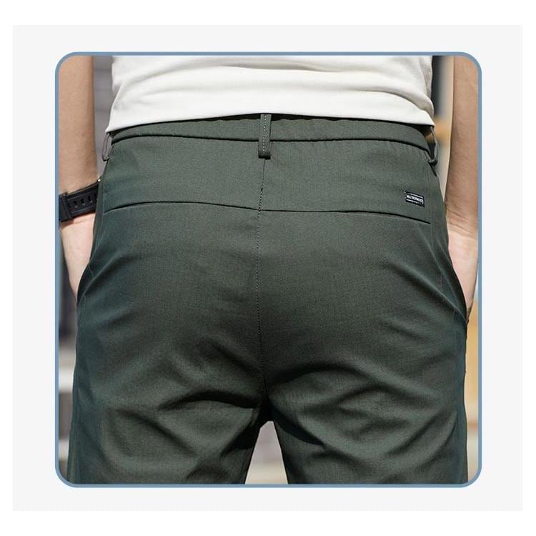 吸水 美脚 パンツ スリム 冷感パンツ 速乾 涼しい チノパン メンズ 接触冷感 30% ひんやり ロングパンツ カジュアル 薄手 長ズボン OFFスキニーパンツ