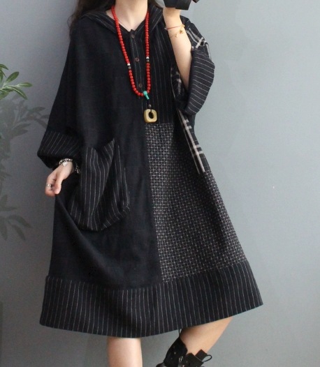 レディース ワンピース 膝丈 長袖 フード ワイド ポケット リネン コットン かわいい カジュアル おしゃれ レトロ ガーリー ルーズ 個性的 主役級 存在感 キュート ラグジュアリー アクティブ レディース ワンピース 膝丈 長袖 フード ワイド ポケット リネン コットン かわいい カジュアル おしゃれ レトロ ガーリー ルーズ 個性的 主役級 存在感 キュート ラグジュアリー アクティブ