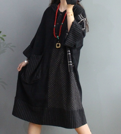 レディース ワンピース 膝丈 長袖 フード ワイド ポケット リネン コットン かわいい カジュアル おしゃれ レトロ ガーリー ルーズ 個性的 主役級 存在感 キュート ラグジュアリー アクティブ レディース ワンピース 膝丈 長袖 フード ワイド ポケット リネン コットン かわいい カジュアル おしゃれ レトロ ガーリー ルーズ 個性的 主役級 存在感 キュート ラグジュアリー アクティブ