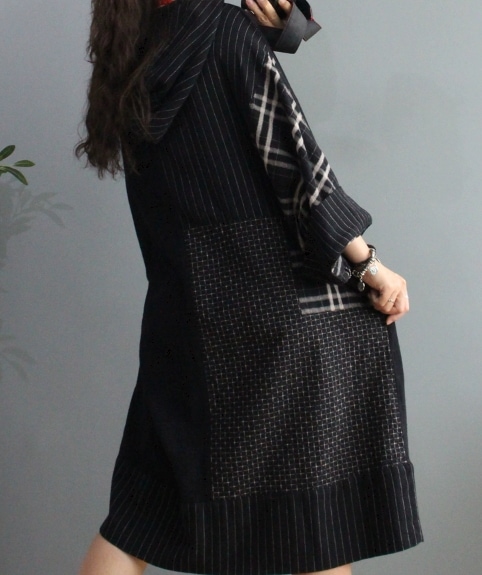 レディース ワンピース 膝丈 長袖 フード ワイド ポケット リネン コットン かわいい カジュアル おしゃれ レトロ ガーリー ルーズ 個性的 主役級 存在感 キュート ラグジュアリー アクティブ レディース ワンピース 膝丈 長袖 フード ワイド ポケット リネン コットン かわいい カジュアル おしゃれ レトロ ガーリー ルーズ 個性的 主役級 存在感 キュート ラグジュアリー アクティブ