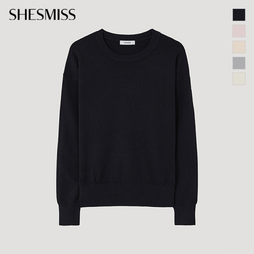 (シールズミス) ベーシックラウンドネックニット_SSKPOP12010 (シールズミス) ベーシックラウンドネックニット_SSKPOP12010