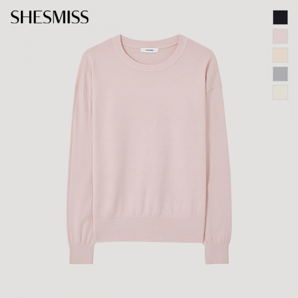 (シールズミス) ベーシックラウンドネックニット_SSKPOP12010 (シールズミス) ベーシックラウンドネックニット_SSKPOP12010