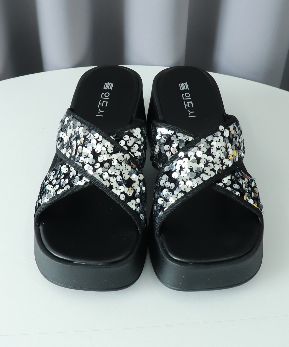 国内即納 厚底サンダル ミュールサンダル 夏 美脚 99GYXC-124