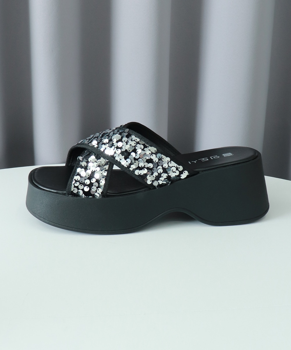 国内即納 厚底サンダル ミュールサンダル 夏 美脚 99GYXC-124