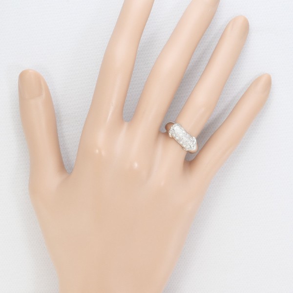 PT900 プラチナ リング 指輪 7.5号 ダイヤ 0.12 総重量約7.8g ジュエリー 中古 PT900 プラチナ リング 指輪 7.5号 ダイヤ 0.12 総重量約7.8g ジュエリー 中古