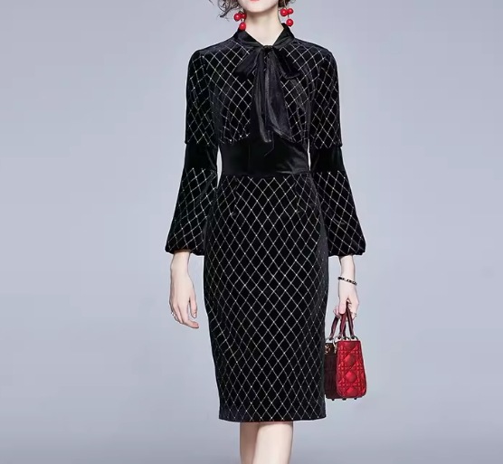 レディース ワンピース プルオーバー ドレス ミモレ 長袖 ボリューム袖 ランタンスリーブ ラウンドネック りぼんタイ Aライン フェミニン ウエストマーク ハイウエスト 切り替えデザイン ベルベット レディース ワンピース プルオーバー ドレス ミモレ 長袖 ボリューム袖 ランタンスリーブ ラウンドネック りぼんタイ Aライン フェミニン ウエストマーク ハイウエスト 切り替えデザイン ベルベット