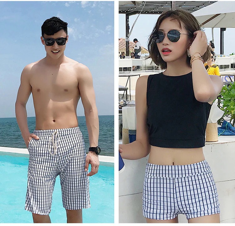 水着ペア ペアルック カップル水着 レディース 3点セット メンズ水着 男性用 ビーチパンツ サーフパンツ みずぎ ミズギ 男女 温泉 ハネムーン 蜜月 海外旅行 新婚旅行 夏