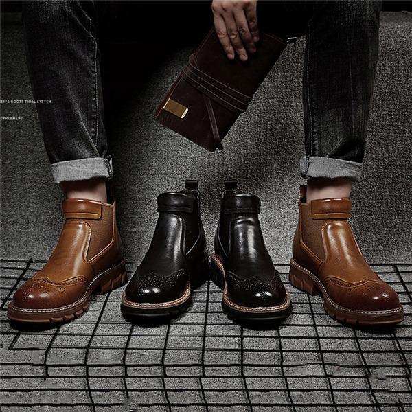ムートンブーツ ショートブーツ メンズ 本革 裏起毛 紳士靴 ワークブーツ 厚手 ビジネス スニーカー カジュアル 滑り止め 暖かい 冬物 快適