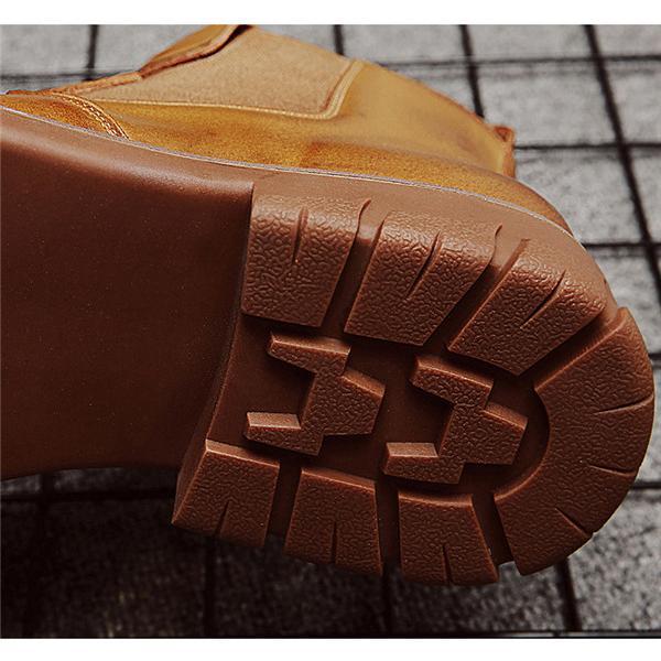 ムートンブーツ ショートブーツ メンズ 本革 裏起毛 紳士靴 ワークブーツ 厚手 ビジネス スニーカー カジュアル 滑り止め 暖かい 冬物 快適