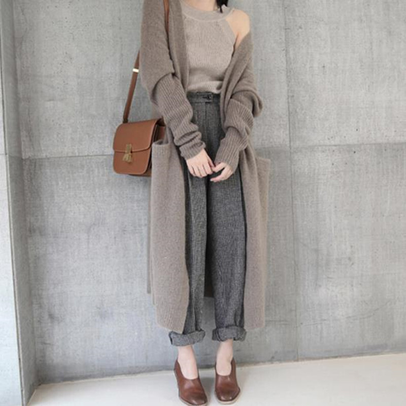 2色 ロングカーディガン トップス カーディガン アウター レディース 秋冬 カジュアル ゆったり 長袖 ロング丈 マキシ丈 9分丈 アンクル丈 ボリューム袖 萌袖 ストレート BIGシルエット ポケ 2色 ロングカーディガン トップス カーディガン アウター レディース 秋冬 カジュアル ゆったり 長袖 ロング丈 マキシ丈 9分丈 アンクル丈 ボリューム袖 萌袖 ストレート BIGシルエット ポケ