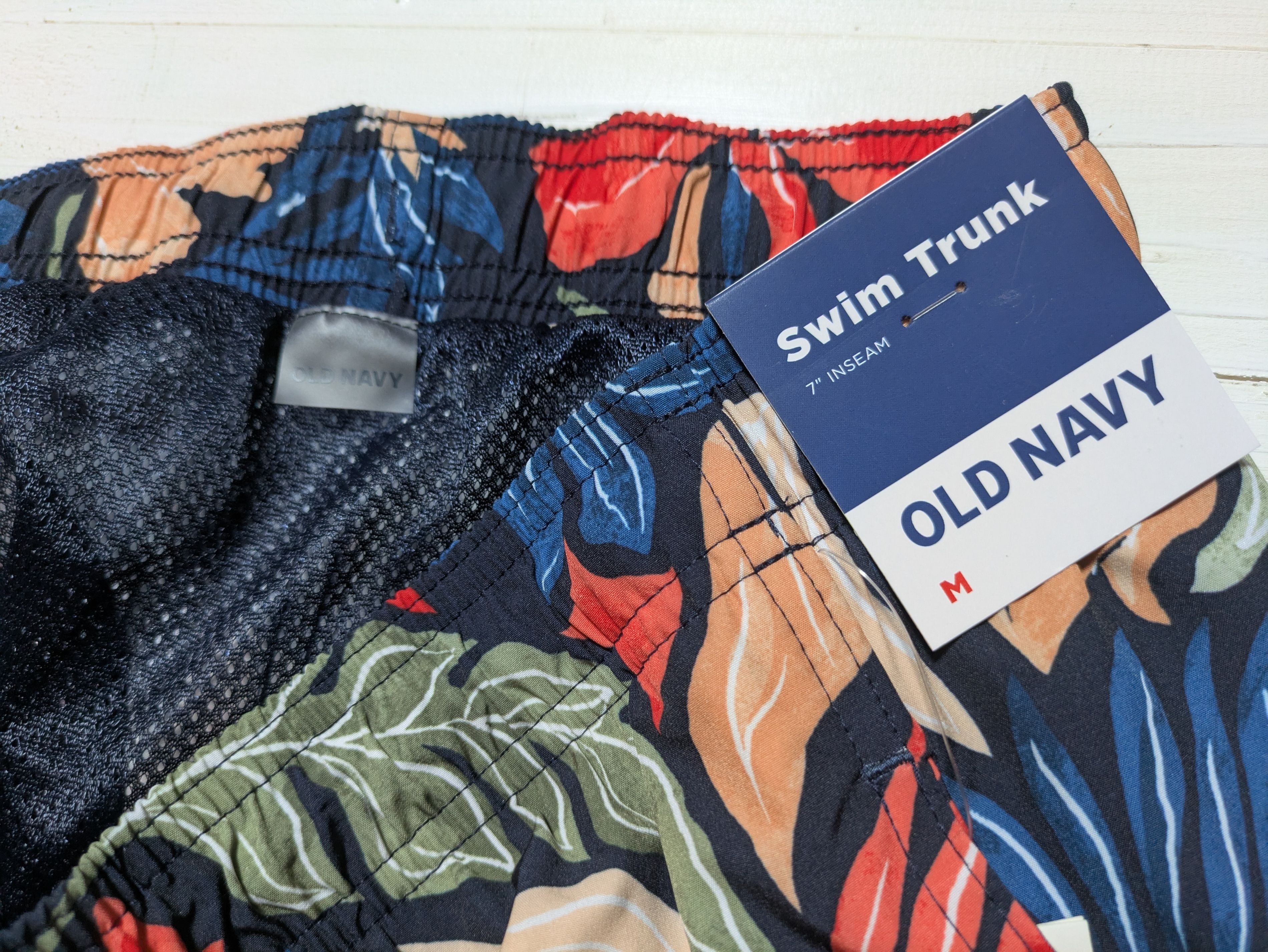 オールドネイビー 海水パンツ スイムパンツ サーフトランクス 水着 ネイビー メンズ OLD NAVY 001