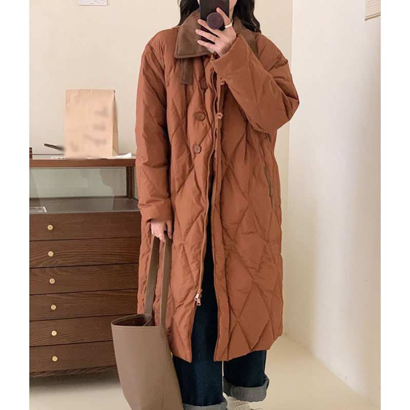 ロングコート レディース 冬 大きいサイズ ベンチコート キルティング コート ジャケット ダウンジャケット ダウンコート ポケット 着痩せ 無地 冬服 軽量 防寒 アウトドア 通勤 スタイリッシュ