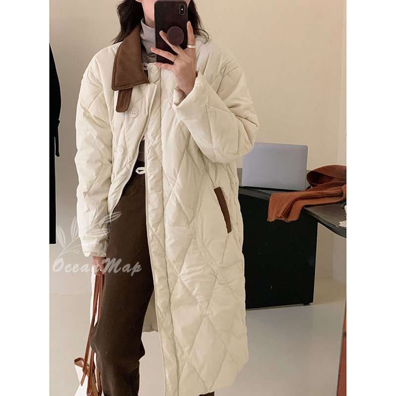 ロングコート レディース 冬 大きいサイズ ベンチコート キルティング コート ジャケット ダウンジャケット ダウンコート ポケット 着痩せ 無地 冬服 軽量 防寒 アウトドア 通勤 スタイリッシュ
