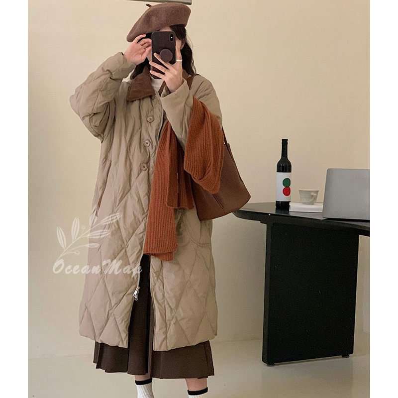 ロングコート レディース 冬 大きいサイズ ベンチコート キルティング コート ジャケット ダウンジャケット ダウンコート ポケット 着痩せ 無地 冬服 軽量 防寒 アウトドア 通勤 スタイリッシュ