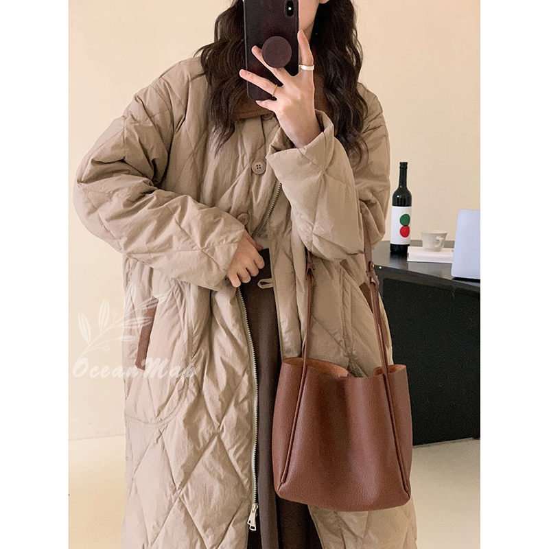 ロングコート レディース 冬 大きいサイズ ベンチコート キルティング コート ジャケット ダウンジャケット ダウンコート ポケット 着痩せ 無地 冬服 軽量 防寒 アウトドア 通勤 スタイリッシュ