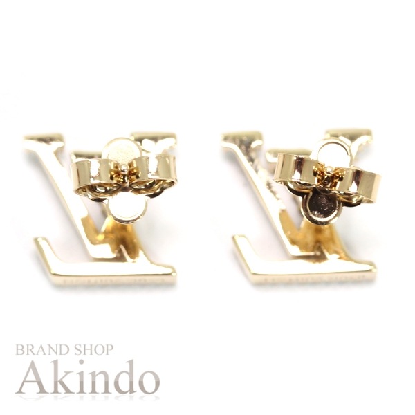 【新品同様】ルイヴィトン ピアス・LV アイコニック ストラス M00609 ゴールド ラインストーン レディース プレゼント LOUIS VUITTON ピアス アクセサリー ビトン ブランド ギフ