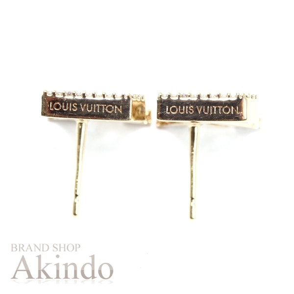 【新品同様】ルイヴィトン ピアス・LV アイコニック ストラス M00609 ゴールド ラインストーン レディース プレゼント LOUIS VUITTON ピアス アクセサリー ビトン ブランド ギフ