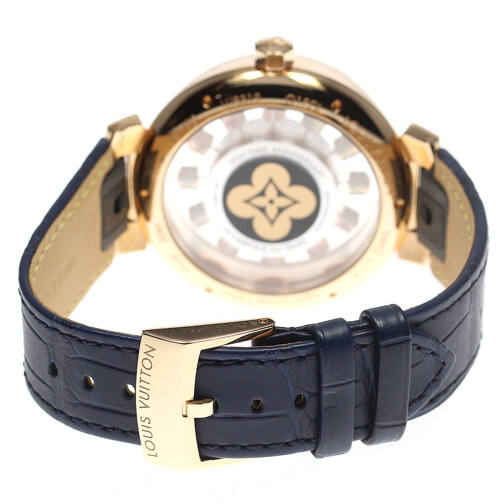 ルイヴィトン LOUIS VUITTON Q1BGIY スピンタイム レインボー ジャパンリミテッド K18PG 自動巻き メンズ 良品 箱保証書付き_796724【中古】
