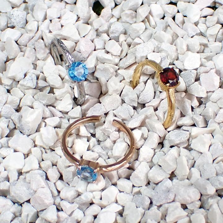 Piena ピエナサージカルステンレス316L製 天然石 フリーサイズ 一石 ハワイアンジュエリー リング レディース ブルートパーズ/ゴールド(ブルートパーズ / ゴールド) Piena ピエナサージカルステンレス316L製 天然石 フリーサイズ 一石 ハワイアンジュエリー リング レディース ブルートパーズ/ゴールド(ブルートパーズ / ゴールド)